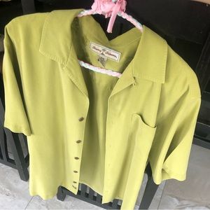 Yellow Tommy Bahama casual button down
